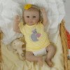 Коллекционная Силиконовая Кукла Реборн Reborn Новорождённый Пупс Девочка Младенец Джульетта (Виниловая Кукла) Высота 42 см