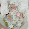 Коллекционная Силиконовая Кукла Реборн Младенец Reborn Новорождённая Девочка Пупс Мегган (Виниловая Кукла) 45 см
