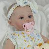 Коллекционная Силиконовая Кукла Реборн Младенец Reborn Новорождённая Девочка Пупс Мегган (Виниловая Кукла) 45 см