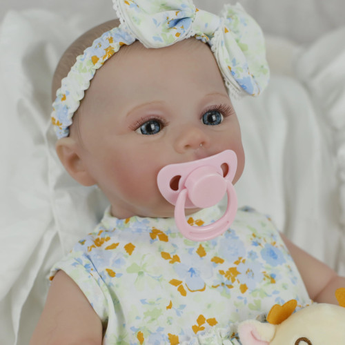 Коллекционная Силиконовая Кукла Реборн Младенец Reborn Новорождённая Девочка Пупс Мегган (Виниловая Кукла) 45 см Reborn Dolls