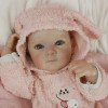 Коллекционная Силиконовая Кукла Реборн Новорождённый Младенец Reborn Девочка Пупс Банни (Виниловая Кукла) 50 см
