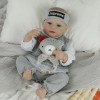 Силиконовая Коллекционная Кукла Реборн Reborn Полностью Анатомический Новорожденный Мальчик Элджей (Виниловая Кукла) Высота 50 см