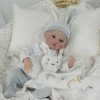 Силиконовая Коллекционная Кукла Реборн Reborn Анатомический Новорожденный Мальчик Пупс Стюарт (Виниловая Кукла) Высота 45 см