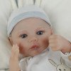 Силиконовая Коллекционная Кукла Реборн Reborn Анатомический Новорожденный Мальчик Пупс Стюарт (Виниловая Кукла) Высота 45 см