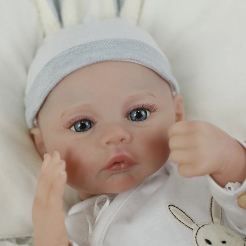 Силиконовая Коллекционная Кукла Реборн Reborn Анатомический Новорожденный Мальчик Пупс Стюарт (Виниловая Кукла) Высота 45 см Reborn Dolls