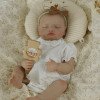 Коллекционная Силиконовая Кукла Реборн Reborn Новорожденная Девочка Пупс Младенец Розали (Виниловая Кукла) Высота 50 см