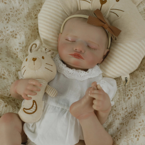 Коллекционная Силиконовая Кукла Реборн Reborn Новорожденная Девочка Пупс Младенец Розали (Виниловая Кукла) Высота 50 см Reborn Dolls