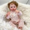 Коллекционная Силиконовая Кукла Реборн Reborn Анатомическая Девочка Пупс с Волосами Жаклин (Виниловая Кукла) 48 см