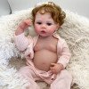 Коллекционная Силиконовая Кукла Реборн Reborn Анатомическая Девочка Пупс с Волосами Жаклин (Виниловая Кукла) 48 см
