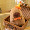 Коллекционная Плюшевая Мягкая Игрушка Капибара Большая с Колпаком на Голове 40 см