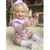 Коллекционная Силиконовая Кукла Реборн Reborn Девочка Пупс с Волосами Натали (Виниловая Кукла) Высота 55 см