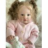 Силиконовая Коллекционная Кукла Реборн Reborn с Волосами Девочка Саманта (Виниловая Кукла) Высота 60 см