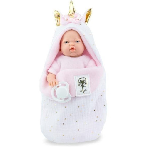Испанская Виниловая Кукла Пупс Девочка в Коконе Единорога Unicorn Doll Marina & Pau 21 см Marina&Pau