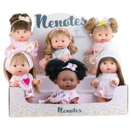 Ванильный Пупс Marina & Pau Испанская Кукла с Волосами и Соской NENOTE BABY 26 см  Marina&Pau