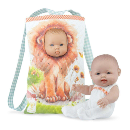 Виниловая Кукла Пупс Марина Пау Испанская Новорождённая Девочка Betty Animal Bag 35 см Marina&Pau