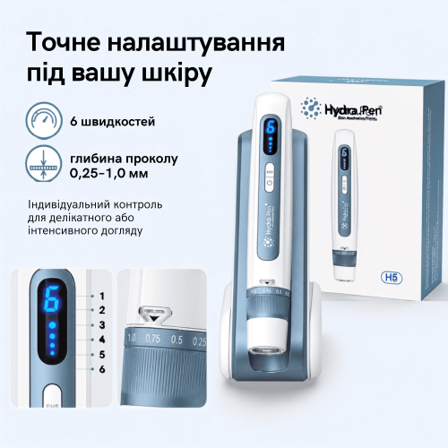 Беспроводной Гидропен Дермапен Hydra Pen для Фракционной Мезотерапии Лица и Тела  с Автономной Подачей Сыворотки и Функцией EMS H5 Hydra.Pen