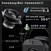 Портативна Дитяча Блютуз Караоке Система на Два Мікрофони + Бездротова Переносна Колонка з Функцією Зміни Голосу та Підсвічуванням V11 Чорна