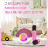 Портативная Беспроводная Караоке Система с Двумя Микрофонами И RGB Подсветкой KTV T97 – Компактная Bluetooth Колонка Для Дома Розовая 