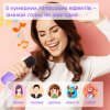 Беспроводная Мини Караоке Система T97 Переносная Портативная Bluetooth Колонка на 2 Микрофона + Функция Смены Голоса + LED Подсветка Фиолетовая