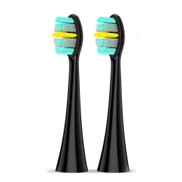 Сменные Насадки Для Звуковой Электрической Зубной Щетки Seago SG987, SG982 2 шт Черные Seago