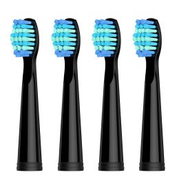 Сменная Насадка Для Звуковой Электрической Зубной Щетки Seago SG575 и SG958 4 шт Черная Seago