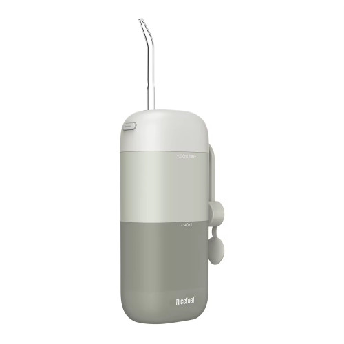 Портативный Мини-Ирригатор Зубной на Аккумуляторе Nicefeel FC5170 с Отсеком для Таблетки Ирригатор для Полости Рта 4 Режима Серый Nicefeel