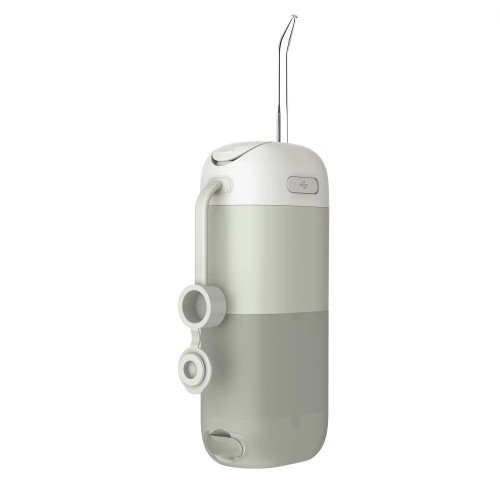 Портативный Мини-Ирригатор Зубной на Аккумуляторе Nicefeel FC5170 с Отсеком для Таблетки Ирригатор для Полости Рта 4 Режима Серый Nicefeel