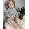 Силиконовая Коллекционная Кукла Реборн Reborn Мальчик Лиам ( Виниловая Кукла ) Высота 50 см