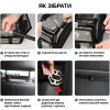 Большая Складная Автопереноска Каркасная на 12 Трубок Для Мелких и Средних Пород Собак в Машину Zmaker 48X39X27 см Черная