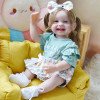 Силиконовая Коллекционная Кукла Реборн Reborn Девочка Ванесса Полностью Анатомическая ( Виниловая Кукла ) Высота 55 см