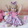 Силиконовая Коллекционная Кукла Реборн Reborn Девочка Ляля Полностью Анатомическая ( Виниловая Кукла ) Высота 50 см