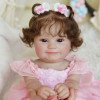 Силиконовая Коллекционная Кукла Реборн Reborn Девочка Мими Полностью Анатомическая Виниловая Кукла Молд Медди (Maddie) Высота 50 см