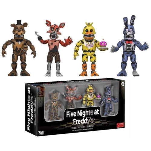 Набор Фигурок Статуеток Five Nights at Freddy’s FNAF Фредди Фокси Чика Бонни Коллекционные Игрушки Аниматроники в Подарочной Упаковке Five Nights at Freddy’s