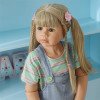 Метровая Шарнирная Виниловая Кукла Reborn Девочка 98 см с Длинными Светлыми Волосами (Большая Кукла Реборн)