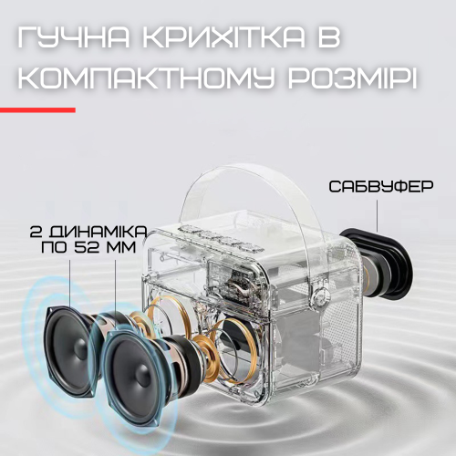 Беспроводная Детская Караоке Система K13 Портативная Bluetooth Колонка с 2 Микрофонами + LED Подсветка + Функция Изменения Голоса Розовая KTV