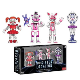 Коллекционный Набор Фигурок Фнаф Five Nights at Freddy’s Sister Location – Фредди Бэби Фокси и Баллора для Фанатов FNAF Фредди Эксклюзивные Аниматроники для Коллекции Five Nights at Freddy’s