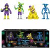 Коллекционный Набор Фигурок Статуэток Фнаф Фредди 4 Персонажа Five Nights at Freddy’s Blacklight – Фредди Скелетон Чика и Фокси в Подарочной Упаковке
