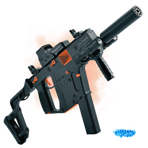Электрический Пистолет Пулемёт На Орбизах LH Kriss Vector V2 на Аккумуляторе Автомат Премиум Качества с Мощной Батареей + Топ Комплектация и 3 Режима Подачи Шариков BB