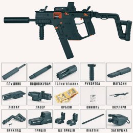 Электрический Пистолет Пулемёт На Орбизах LH Kriss Vector V2 на Аккумуляторе Автомат Премиум Качества с Мощной Батареей + Топ Комплектация и 3 Режима Подачи Шариков