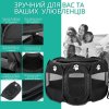 Большой Тентовый Манеж Zmaker Для Собак И Кошек 114 См Складной Переносной Вольер Для Щенков И Котят Водонепроницаемый Черный