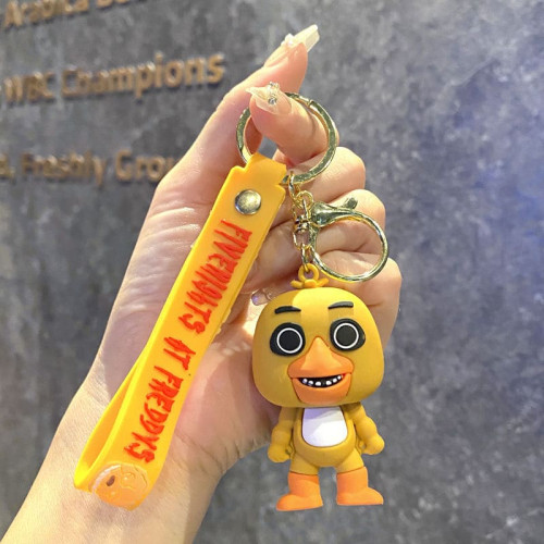 Брелок-подвеска Чика FNAF Желтая Курица Милый Сувенир Аниматроник на Ключи Сумку Подарок Коллекционерам Five Nights at Freddy's Five Nights at Freddy’s