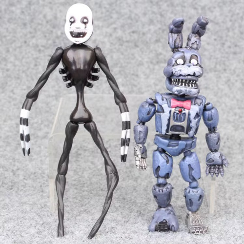 Коллекционный Набор Фигурок FNAF (Five Nights at Freddy’s) — 6 Шарнирных Аниматроников 15 см: Фредди, Бонни, Фокси, Чика, Мангл и Марионетка | Игровой Набор 5 Ночей с Фредди Five Nights at Freddy’s
