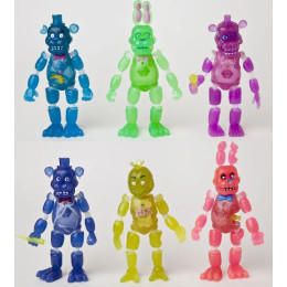 Розбірний Набір Фосфорних Фігурок FNAF (Five Nights at Freddy’s) — 6 Аніматроніків 14 см: Фредді, Бонні, Фокси, Чіка, Спрінгтрап і Фростбер | Ігровий Набір 5 Ночей з Фредді Five Nights at Freddy’s