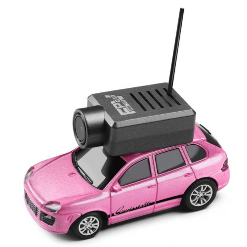 FPV Машинка з Камерою на Даху, Wi-Fi Управління, LED-Світло, 3 Швидкості — Топ Іграшка для Гонки в Приміщенні і на Вулиці 1:64 на Акумуляторі Рожева Combuy