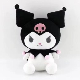 М'яка Іграшка Аніме Плюшева Куромі 25 см Сіра Hello Kitty