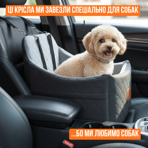 Автокресло-Лежанка 2в1 NEWPET Premium Для Собак Малых И Средних Пород В Автомобиль С Ремнем Крепления Карабином И Ортопедической Основой 47х47х45 См NewPet
