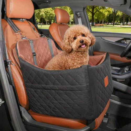 Кресло-лежанка Для Собак 2в1 NEWPET Premium В Машину С Ременным Креплением Металлическим Карабином И Мягкой Анатомической Подушкой 47х47х45 См NewPet