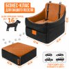 Кресло-лежанка Для Собак 2в1 NEWPET Premium В Машину С Ременным Креплением Металлическим Карабином И Мягкой Анатомической Подушкой 47х47х45 См