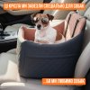 Кресло-лежанка Для Собак 2в1 NEWPET Premium В Машину С Ременным Креплением Металлическим Карабином И Мягкой Анатомической Подушкой 47х47х45 См