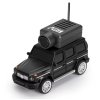 Радіокерована Mini FPV Машинка Мерседес з Камерою на Даху 720P, Прямою FPV-Трансляцією на Телефон, Wi-Fi Управлінням, LED-Підсвічуванням і Акумулятором, Чорний — Гелендваген 1:64